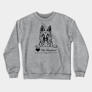 Heart My Shepherd Illustration Crewneck Sweatshirt